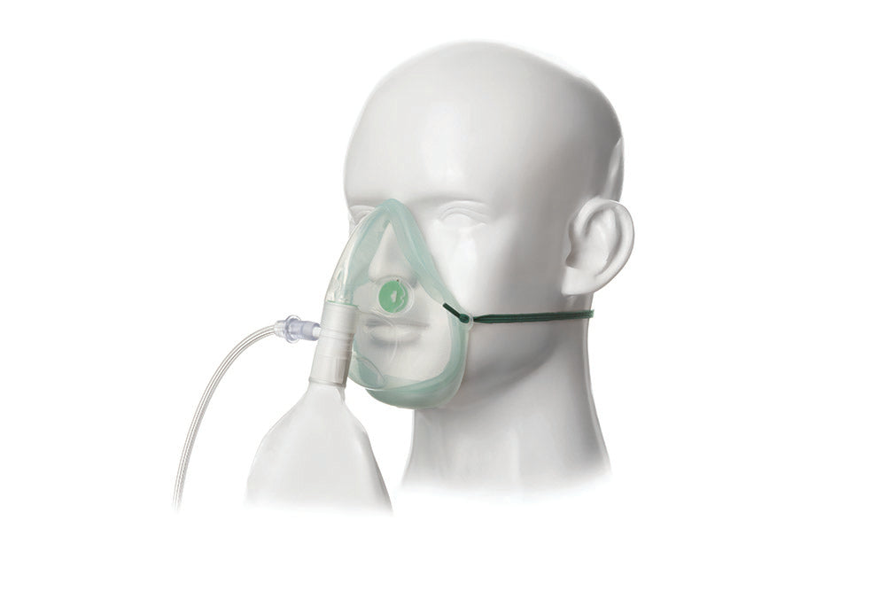 Sauerstoffmaske Erw. Beutel 100 % mit Schlauch 2.1 m