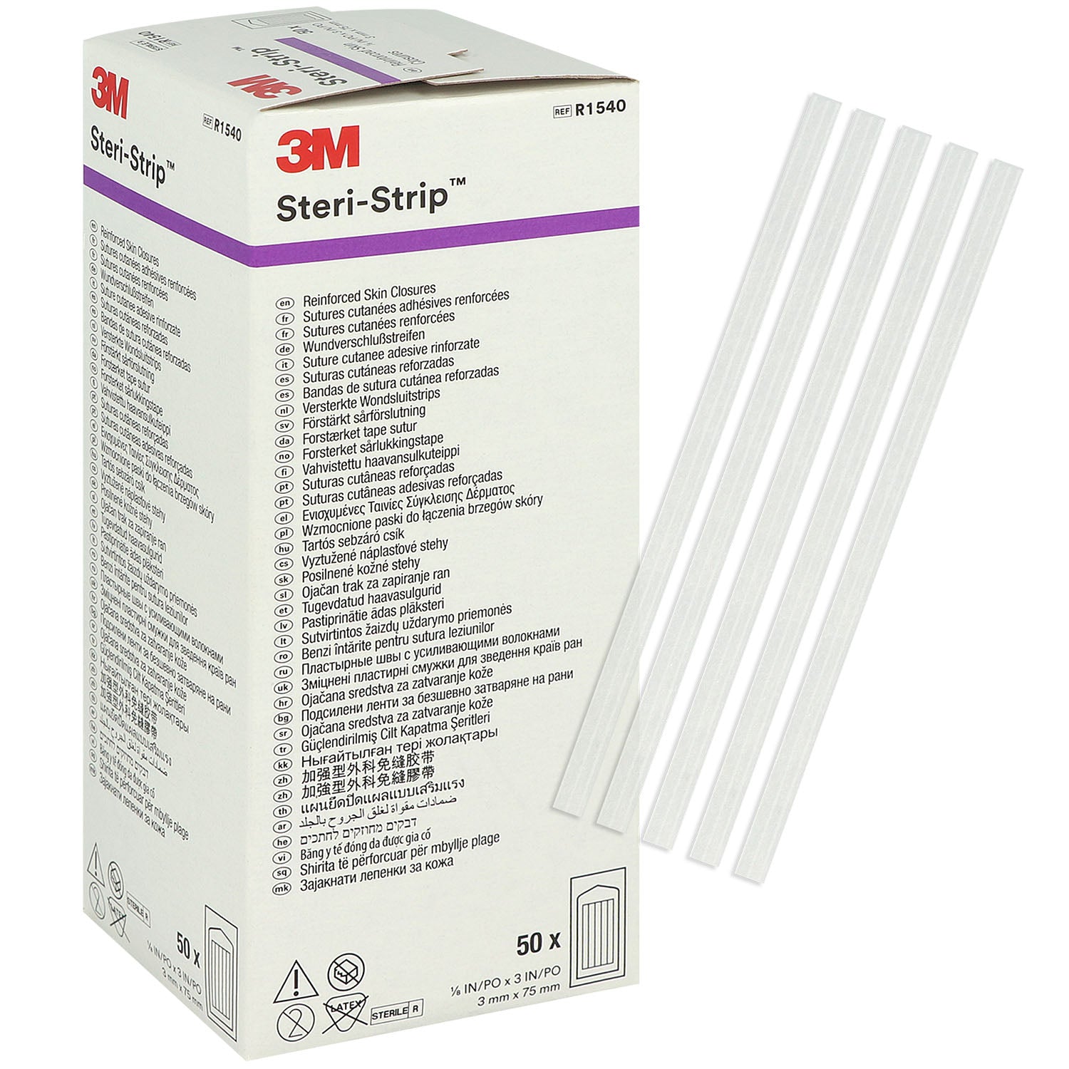 Steri-Strip™ Wundverschlussstreifen, 3 mm x 75 mm