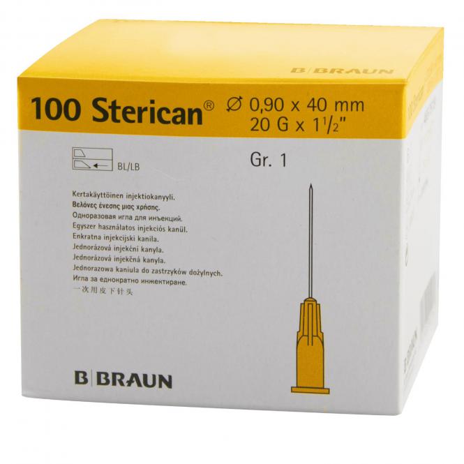 Sterican® 20G, 0.90 x 40 mm, gelb
