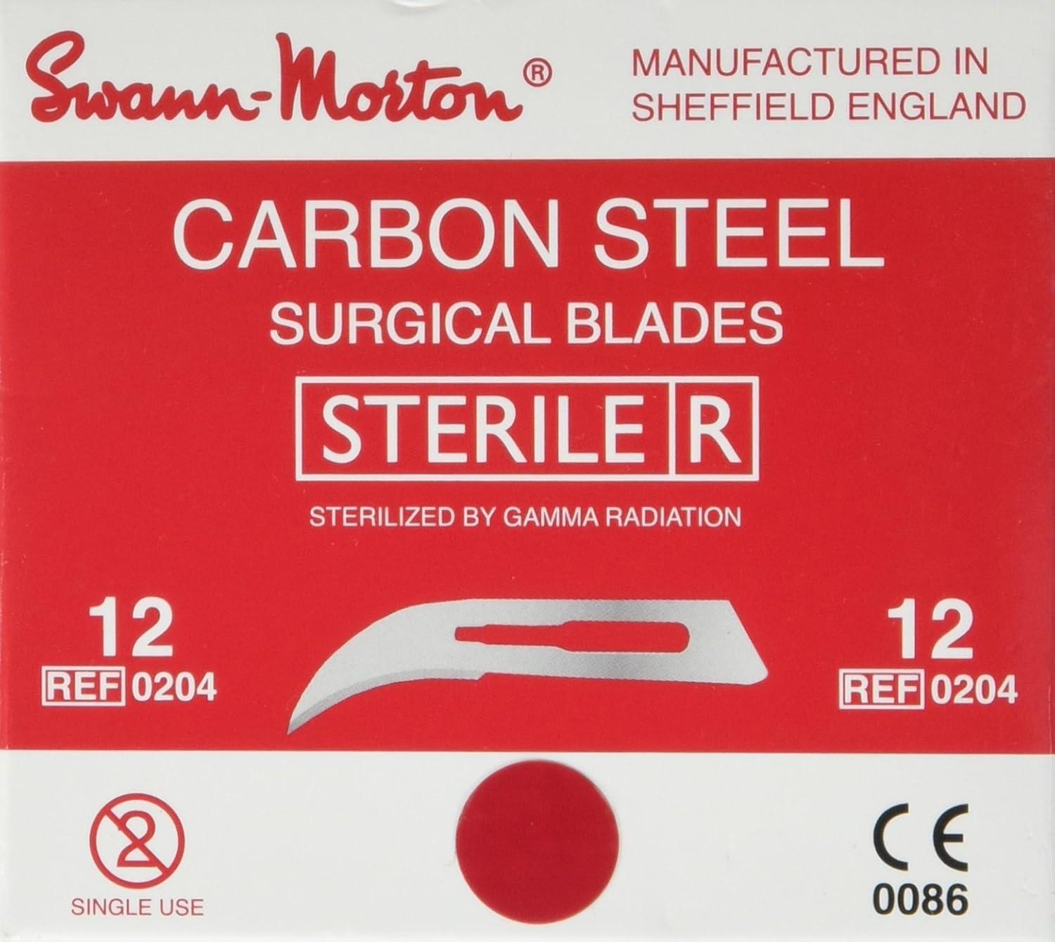 Chirurgische Skalpellklinge, Carbon, steril, Nr.12
