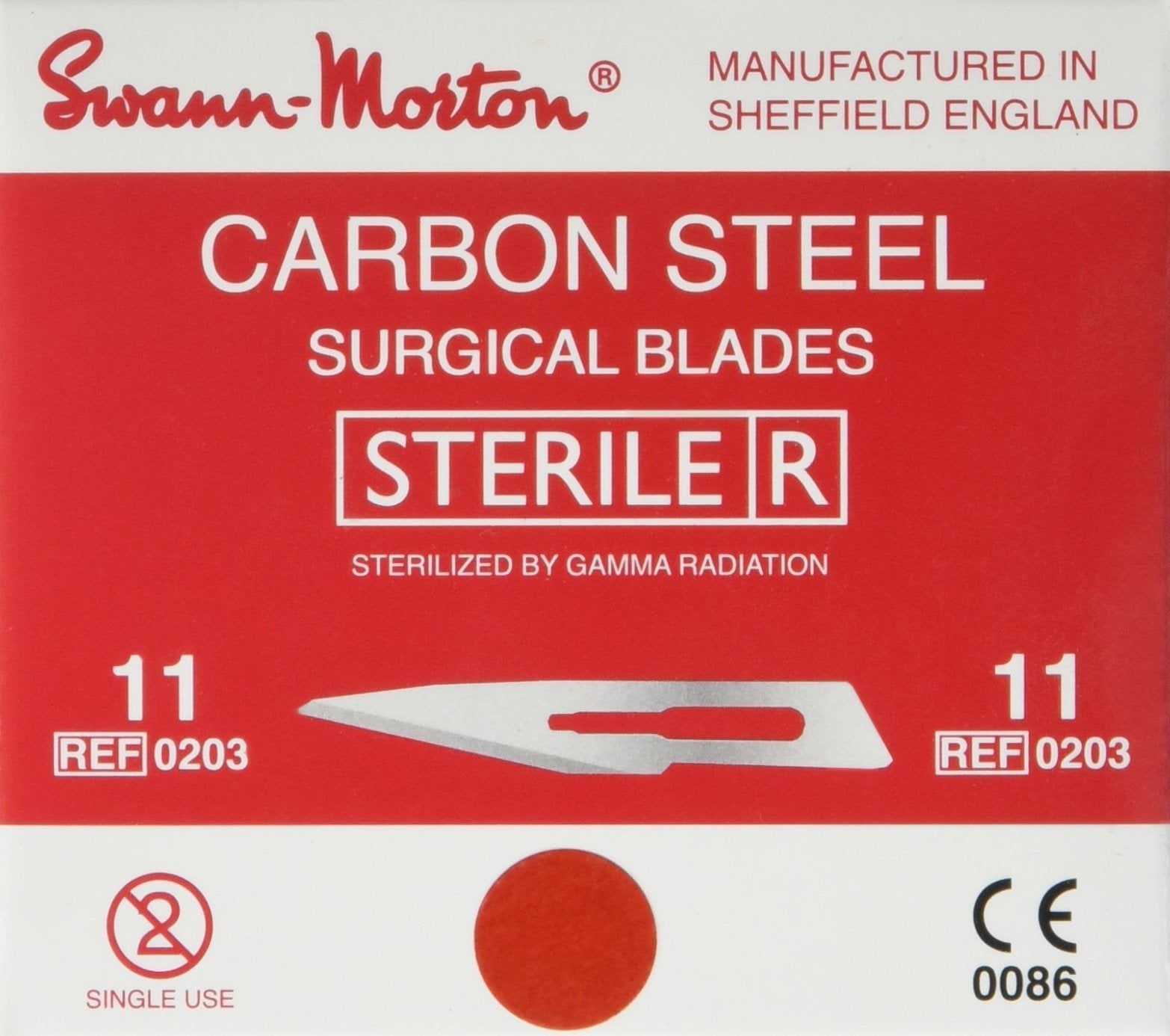 Chirurgische Skalpellklinge, Carbon, steril, Nr.11