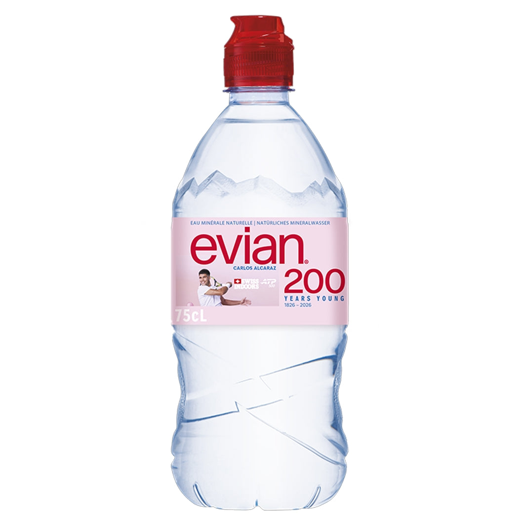 Evian Sportcap 75cl, ohne Kohlensäure