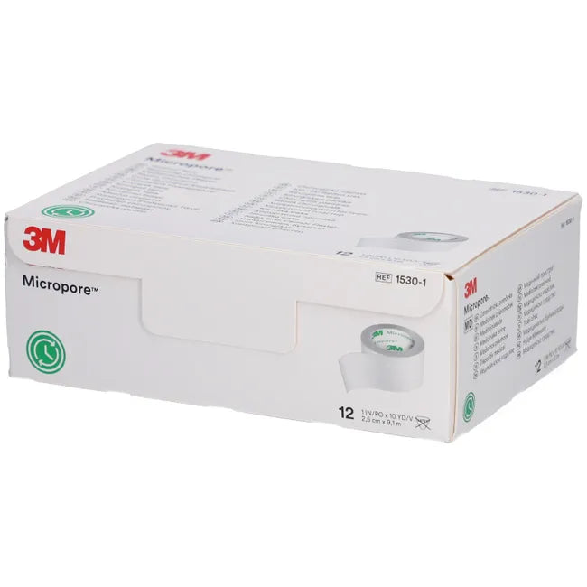 Micropore™ Heftplaster 2.5 cm x 9.14 m, weiß