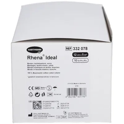 Rhena® Ideal Elastische Textilbinde, weiß 12 cm x 5 m