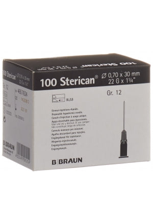 Sterican® 22G, 0.70 x 30 mm, schwarz