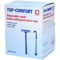 TOP-COMFORT Einmal-Rasierer, einschneidig, blau