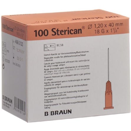 Sterican® 18G, 1.20 x 40 mm, rosa, Kurzschliff